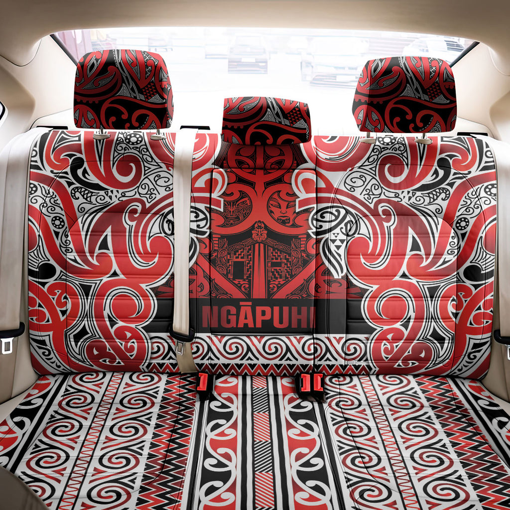 Aotearoa Iwi Ngapuhi Back Car Seat Cover Maori Wharenui House Tribal Pattern