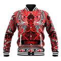 Aotearoa Iwi Ngapuhi Baseball Jacket Maori Wharenui House Tribal Pattern