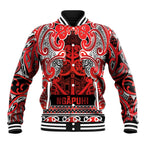 Aotearoa Iwi Ngapuhi Baseball Jacket Maori Wharenui House Tribal Pattern