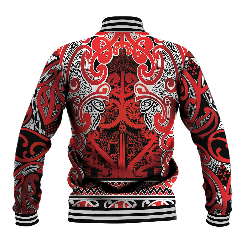 Aotearoa Iwi Ngapuhi Baseball Jacket Maori Wharenui House Tribal Pattern