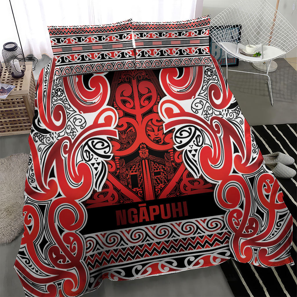 Aotearoa Iwi Ngapuhi Bedding Set Maori Wharenui House Tribal Pattern