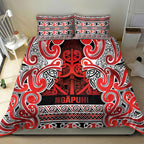 Aotearoa Iwi Ngapuhi Bedding Set Maori Wharenui House Tribal Pattern