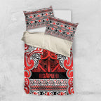 Aotearoa Iwi Ngapuhi Bedding Set Maori Wharenui House Tribal Pattern