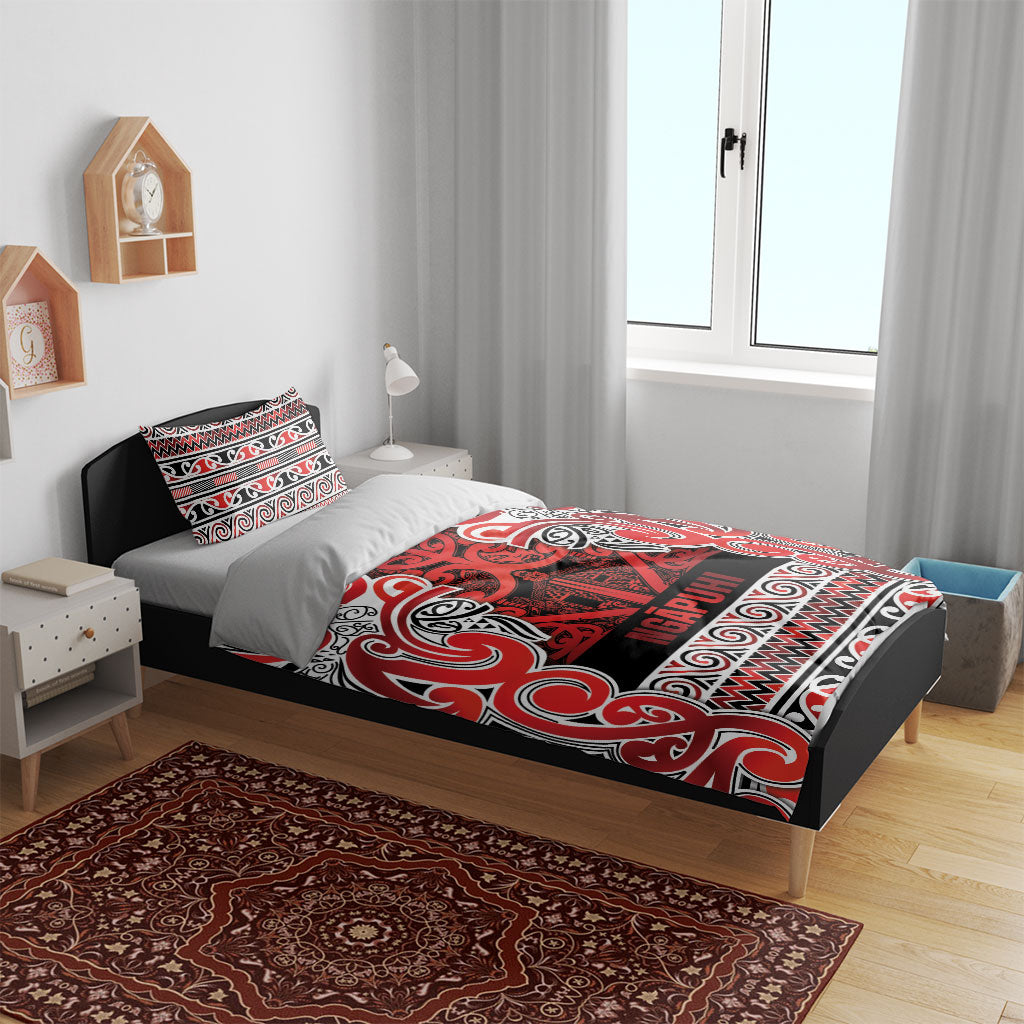 Aotearoa Iwi Ngapuhi Bedding Set Maori Wharenui House Tribal Pattern