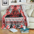 Aotearoa Iwi Ngapuhi Blanket Maori Wharenui House Tribal Pattern