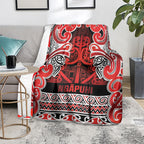 Aotearoa Iwi Ngapuhi Blanket Maori Wharenui House Tribal Pattern