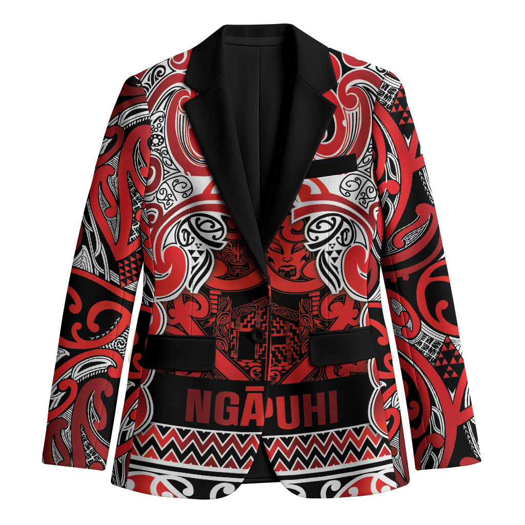 Aotearoa Iwi Ngapuhi Blazer Maori Wharenui House Tribal Pattern