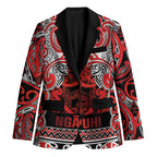 Aotearoa Iwi Ngapuhi Blazer Maori Wharenui House Tribal Pattern