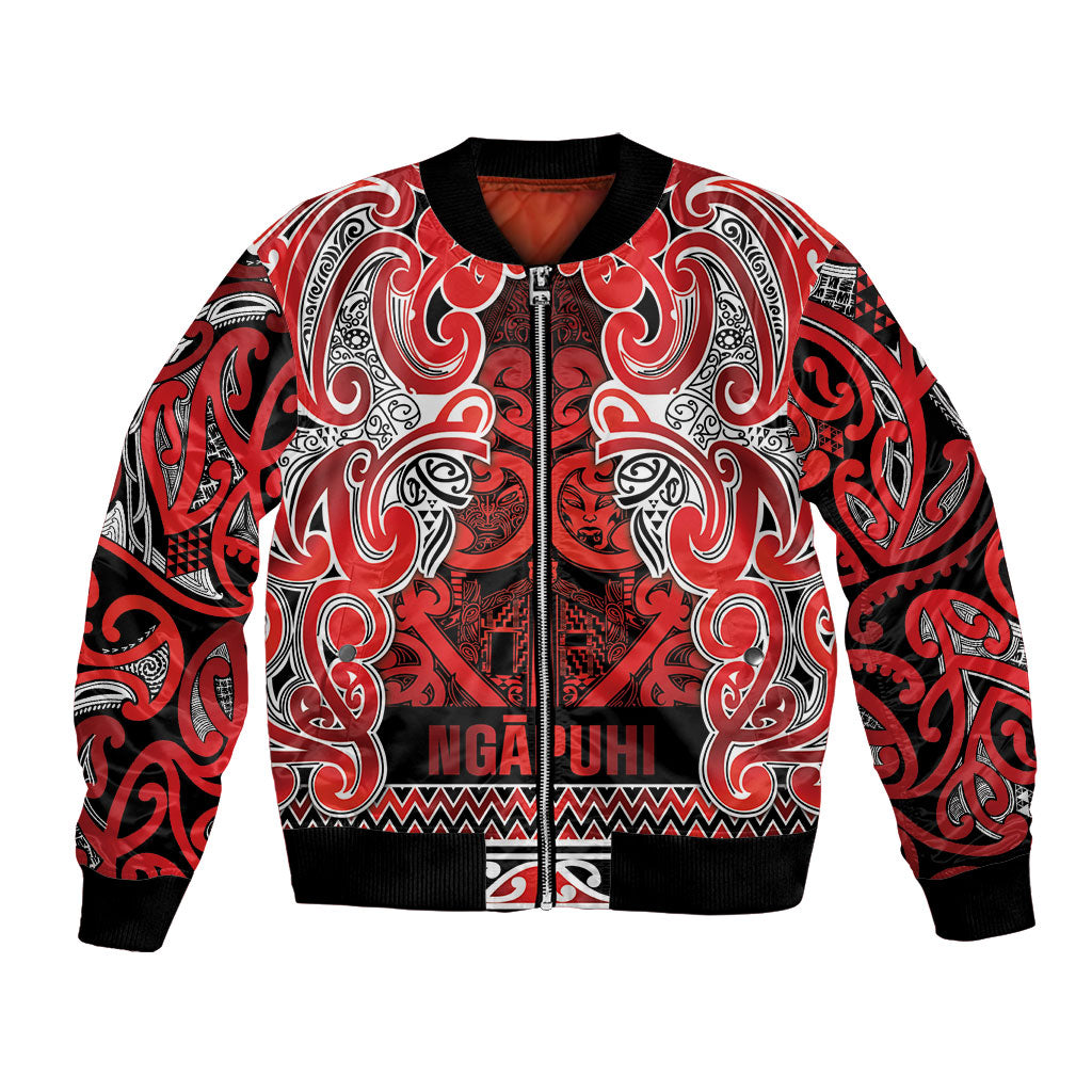 Aotearoa Iwi Ngapuhi Bomber Jacket Maori Wharenui House Tribal Pattern