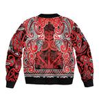 Aotearoa Iwi Ngapuhi Bomber Jacket Maori Wharenui House Tribal Pattern