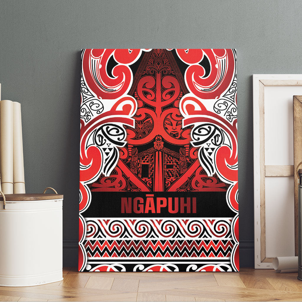 Aotearoa Iwi Ngapuhi Canvas Wall Art Maori Wharenui House Tribal Pattern
