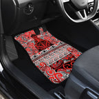Aotearoa Iwi Ngapuhi Car Mats Maori Wharenui House Tribal Pattern