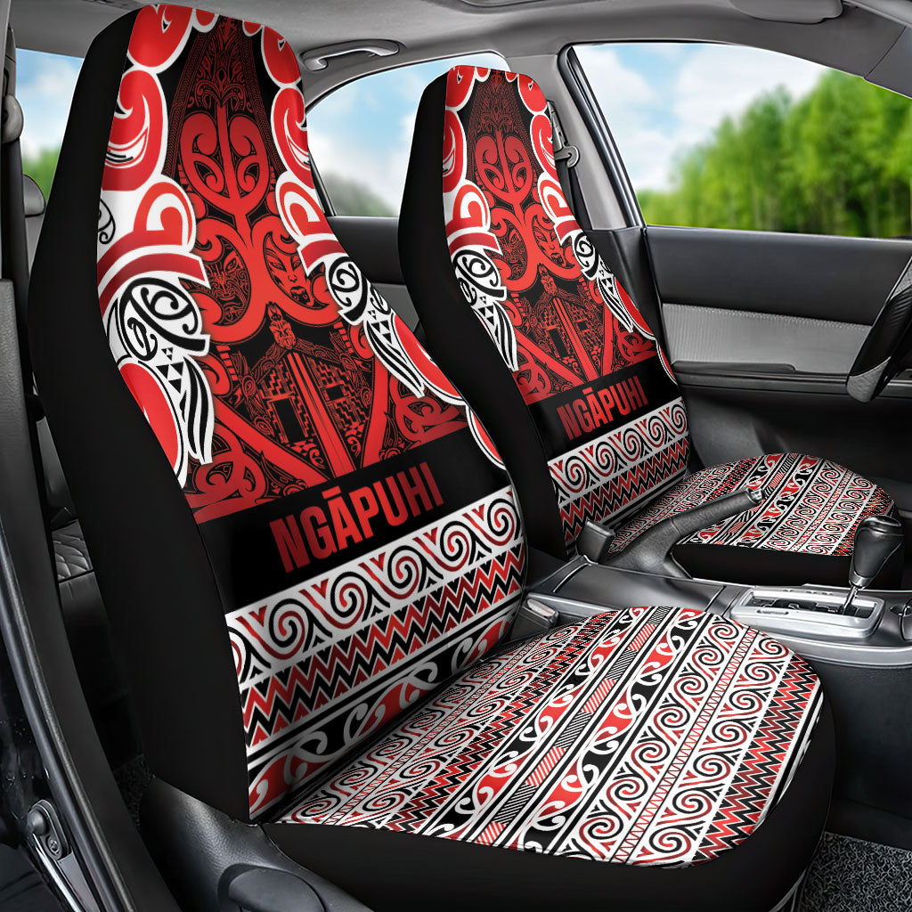 Aotearoa Iwi Ngapuhi Car Seat Cover Maori Wharenui House Tribal Pattern