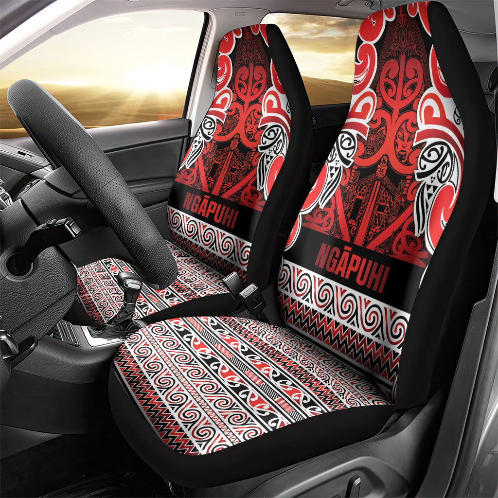 Aotearoa Iwi Ngapuhi Car Seat Cover Maori Wharenui House Tribal Pattern