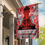 Aotearoa Iwi Ngapuhi Garden Flag Maori Wharenui House Tribal Pattern