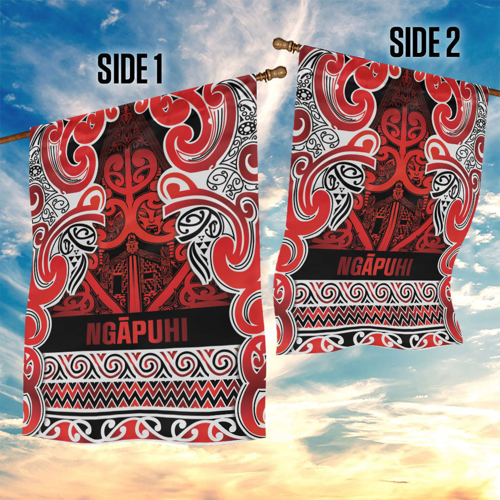 Aotearoa Iwi Ngapuhi Garden Flag Maori Wharenui House Tribal Pattern