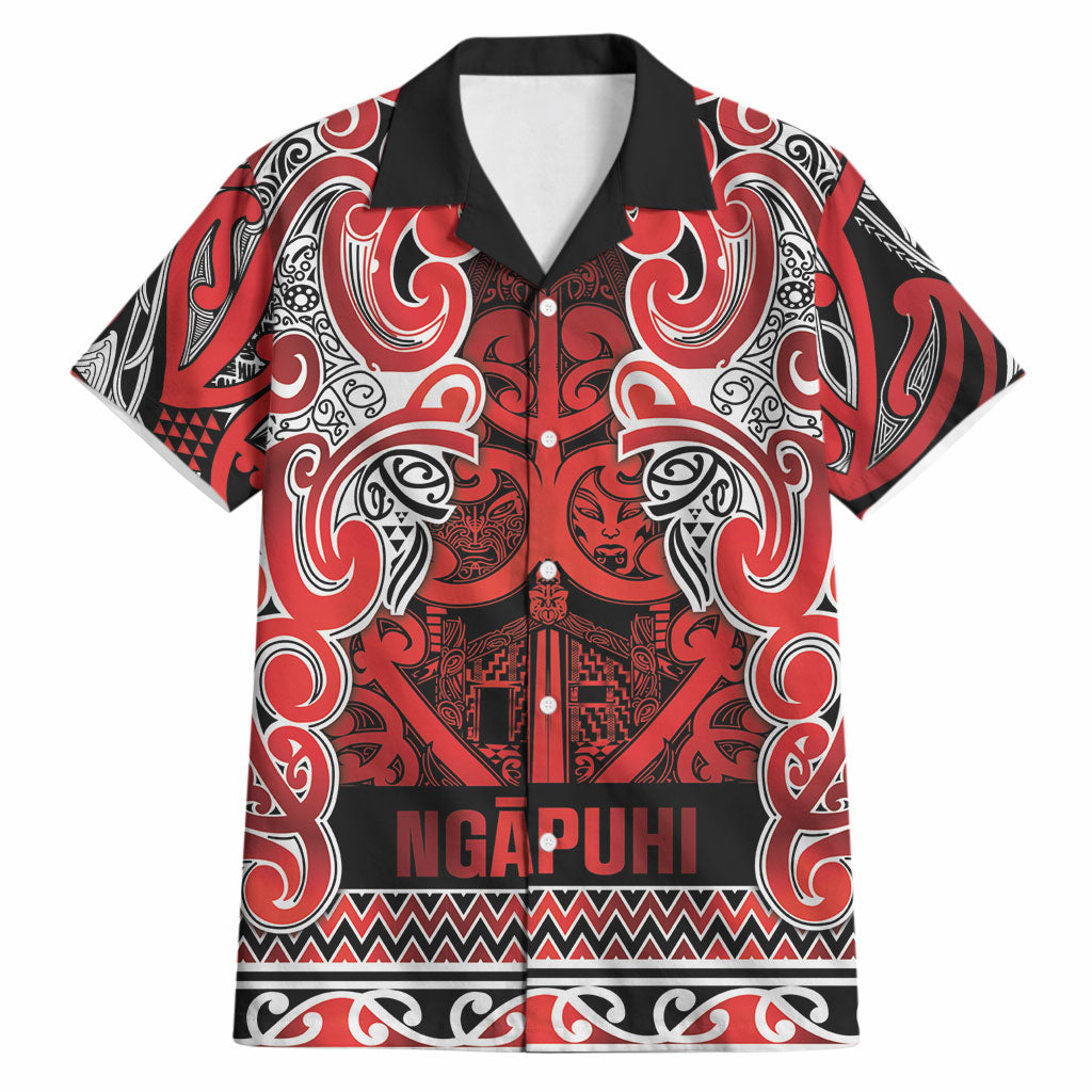 Aotearoa Iwi Ngapuhi Hawaiian Shirt Maori Wharenui House Tribal Pattern