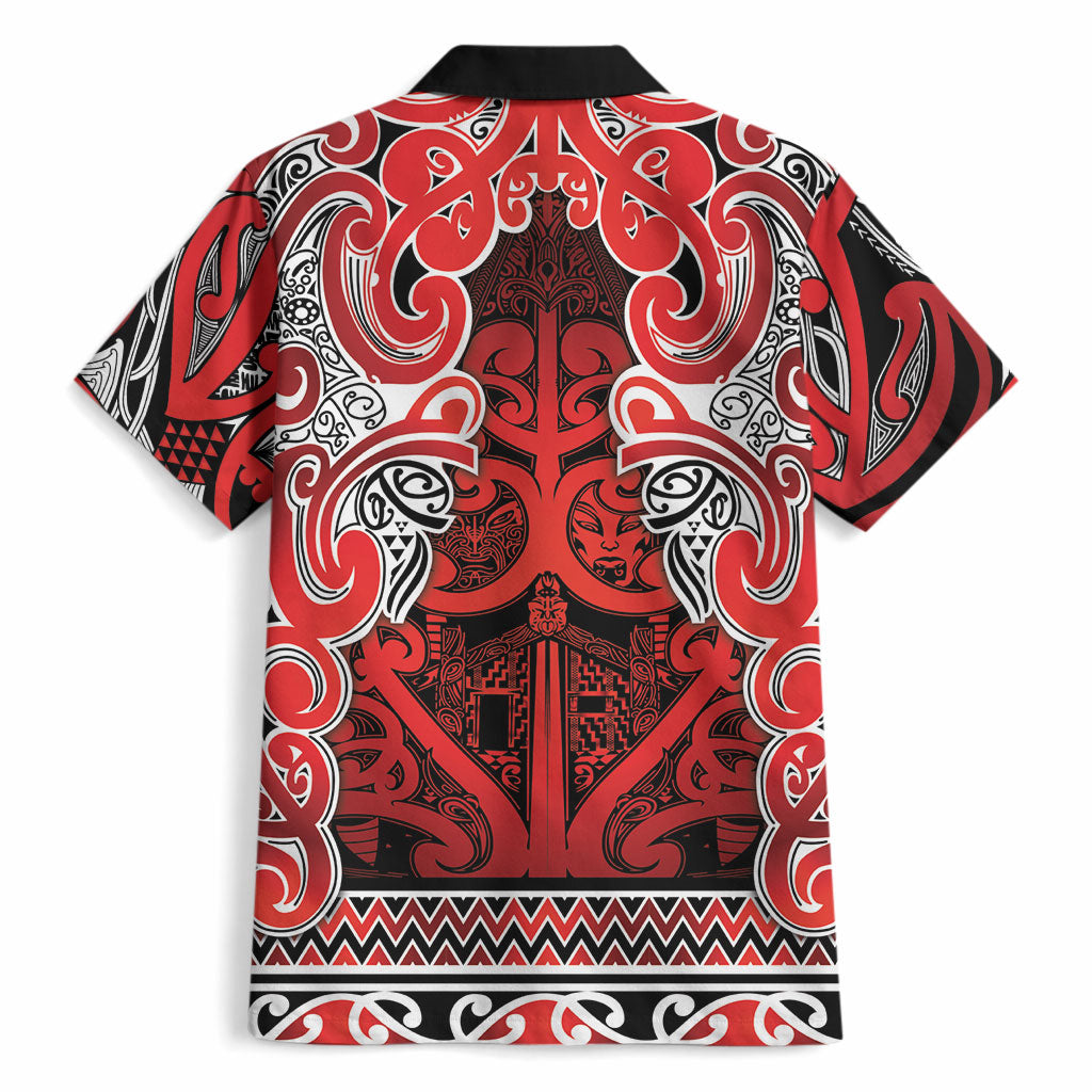 Aotearoa Iwi Ngapuhi Hawaiian Shirt Maori Wharenui House Tribal Pattern