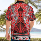 Aotearoa Iwi Ngapuhi Hawaiian Shirt Maori Wharenui House Tribal Pattern