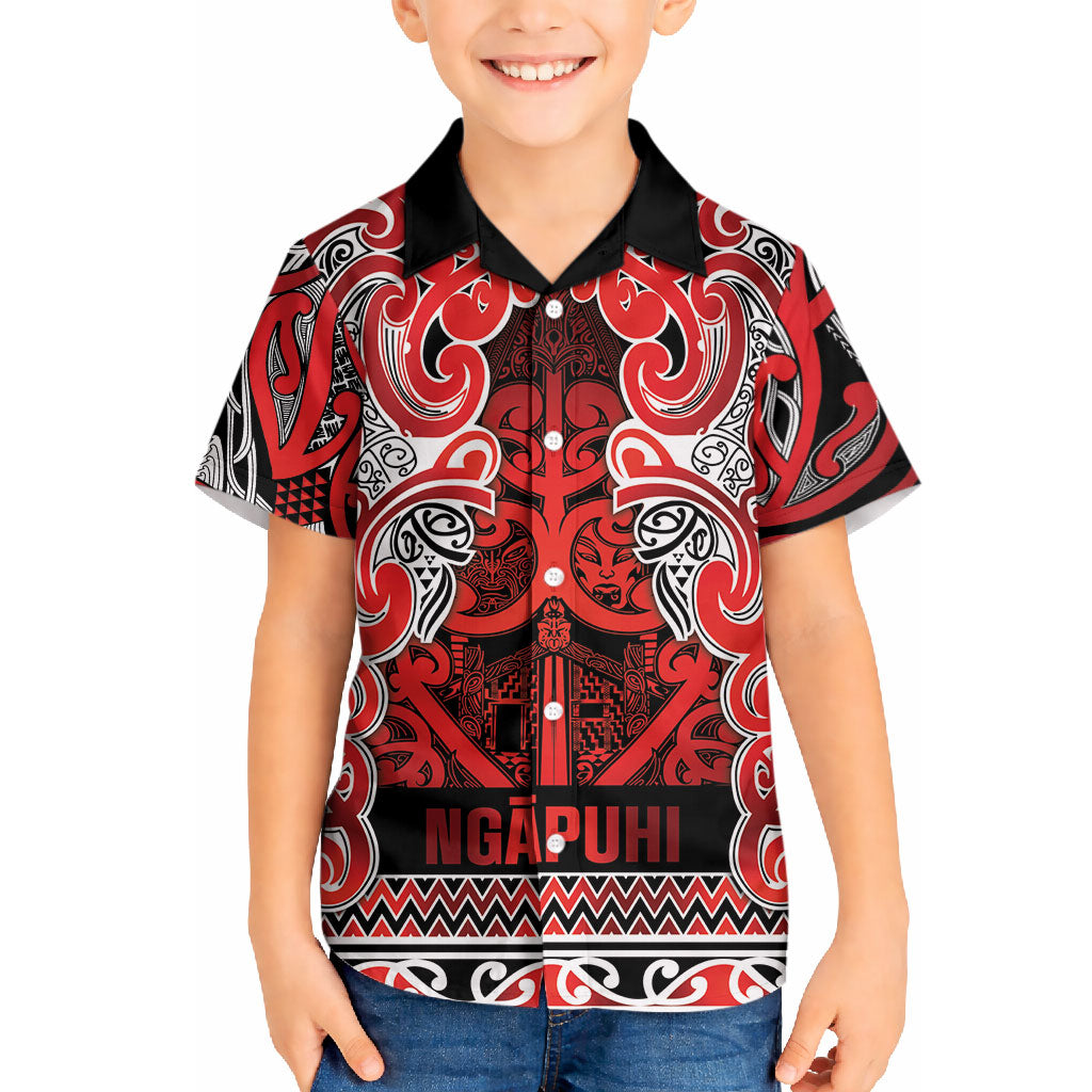 Aotearoa Iwi Ngapuhi Hawaiian Shirt Maori Wharenui House Tribal Pattern