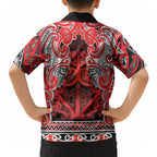 Aotearoa Iwi Ngapuhi Hawaiian Shirt Maori Wharenui House Tribal Pattern