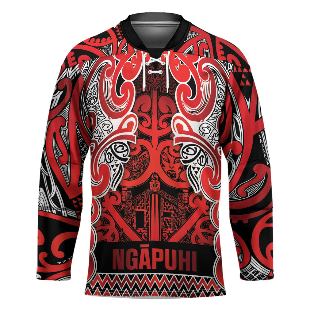 Aotearoa Iwi Ngapuhi Hockey Jersey Maori Wharenui House Tribal Pattern