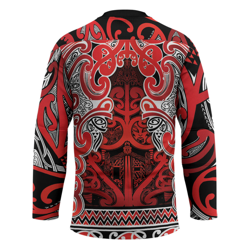 Aotearoa Iwi Ngapuhi Hockey Jersey Maori Wharenui House Tribal Pattern