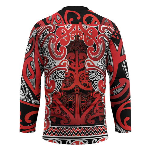 Aotearoa Iwi Ngapuhi Hockey Jersey Maori Wharenui House Tribal Pattern