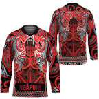 Aotearoa Iwi Ngapuhi Hockey Jersey Maori Wharenui House Tribal Pattern