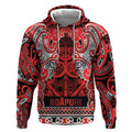 Aotearoa Iwi Ngapuhi Hoodie Maori Wharenui House Tribal Pattern