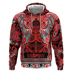 Aotearoa Iwi Ngapuhi Hoodie Maori Wharenui House Tribal Pattern