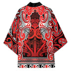 Aotearoa Iwi Ngapuhi Kimono Maori Wharenui House Tribal Pattern