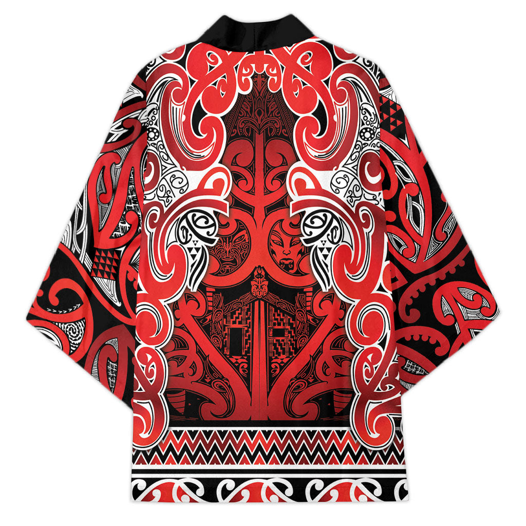 Aotearoa Iwi Ngapuhi Kimono Maori Wharenui House Tribal Pattern