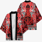 Aotearoa Iwi Ngapuhi Kimono Maori Wharenui House Tribal Pattern