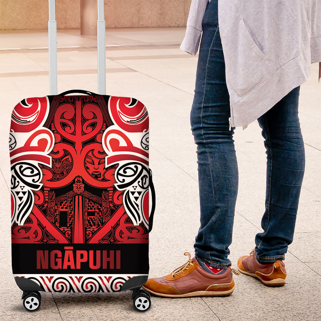 Aotearoa Iwi Ngapuhi Luggage Cover Maori Wharenui House Tribal Pattern