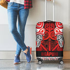 Aotearoa Iwi Ngapuhi Luggage Cover Maori Wharenui House Tribal Pattern