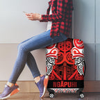 Aotearoa Iwi Ngapuhi Luggage Cover Maori Wharenui House Tribal Pattern