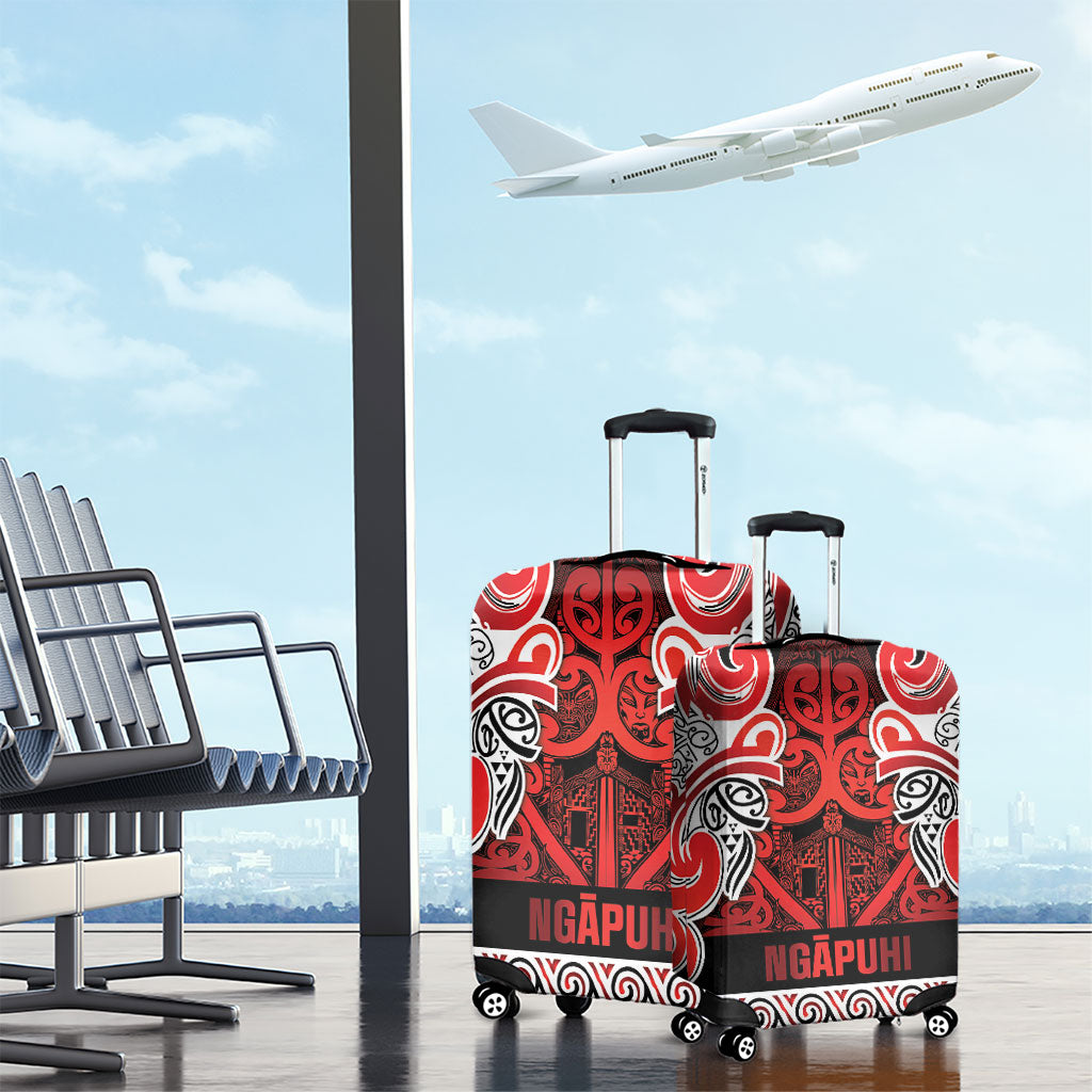 Aotearoa Iwi Ngapuhi Luggage Cover Maori Wharenui House Tribal Pattern