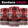 Aotearoa Iwi Ngapuhi Neck Gaiter Maori Wharenui House Tribal Pattern