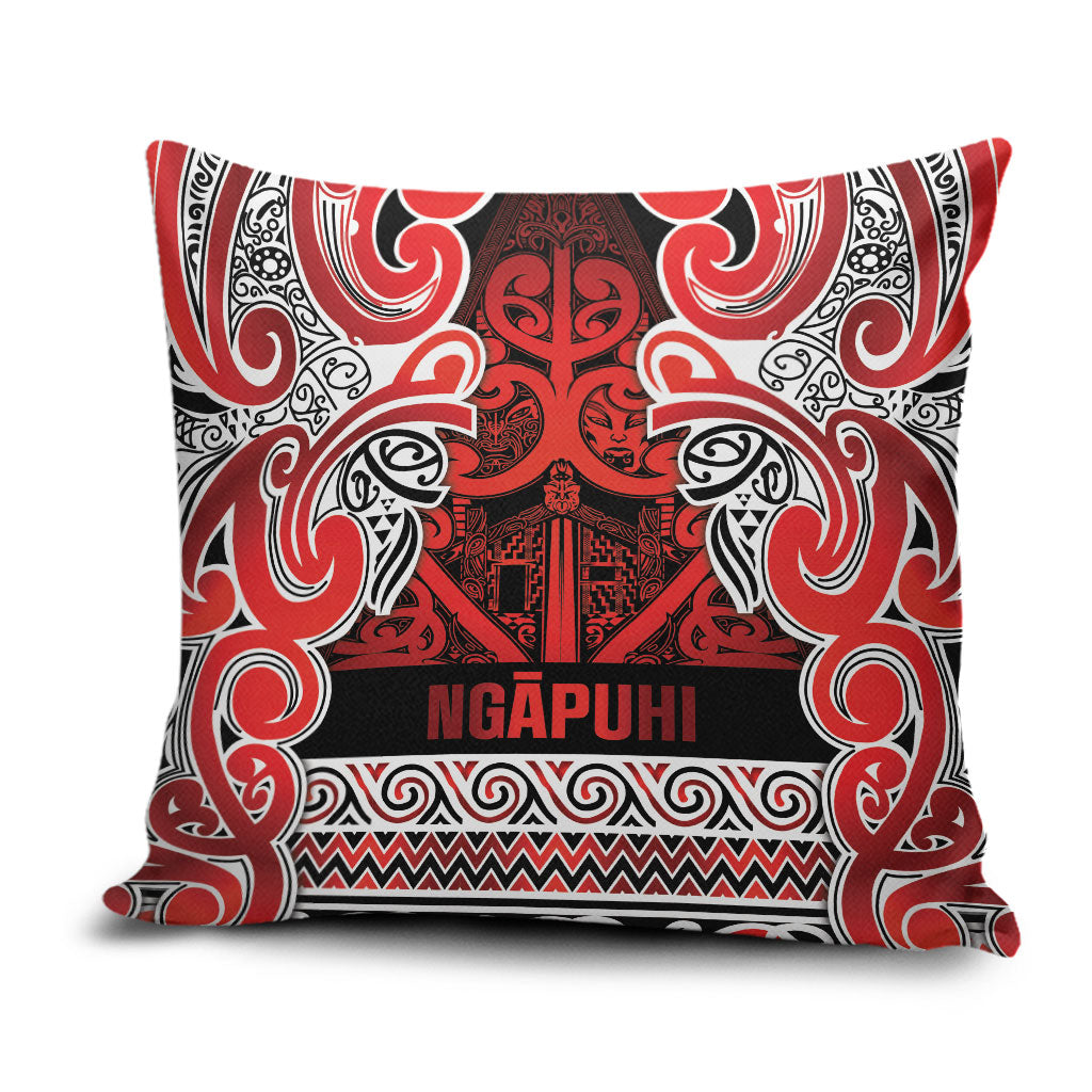 Aotearoa Iwi Ngapuhi Pillow Cover Maori Wharenui House Tribal Pattern