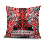 Aotearoa Iwi Ngapuhi Pillow Cover Maori Wharenui House Tribal Pattern