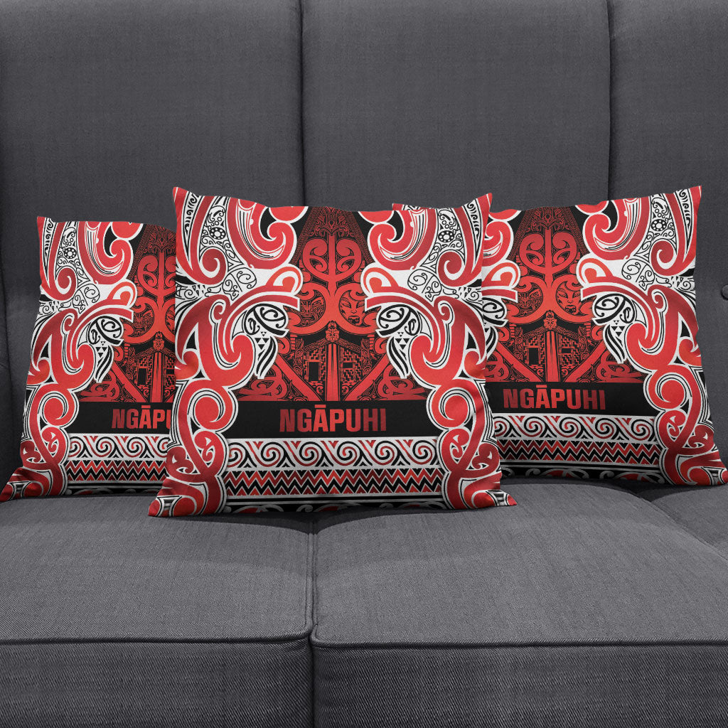Aotearoa Iwi Ngapuhi Pillow Cover Maori Wharenui House Tribal Pattern