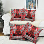 Aotearoa Iwi Ngapuhi Pillow Cover Maori Wharenui House Tribal Pattern