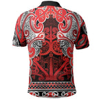 Aotearoa Iwi Ngapuhi Polo Shirt Maori Wharenui House Tribal Pattern