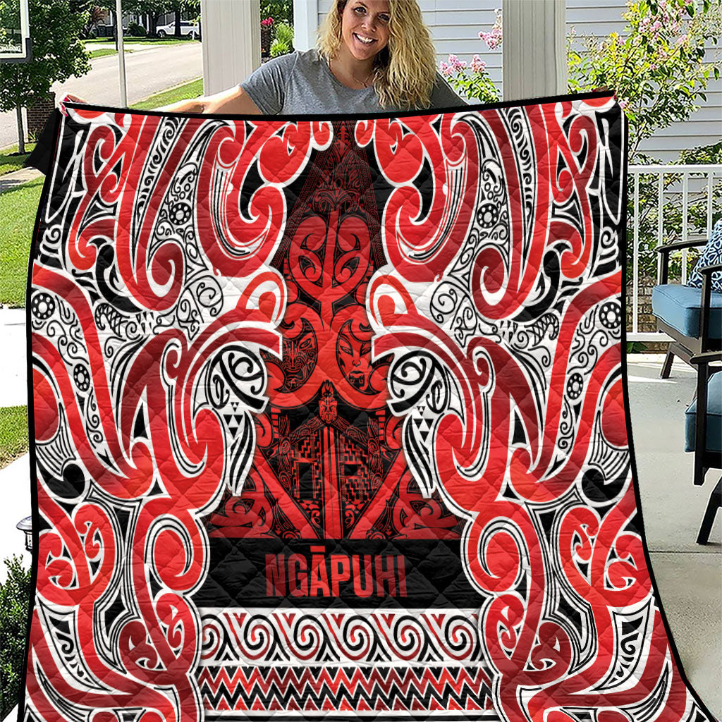 Aotearoa Iwi Ngapuhi Quilt Maori Wharenui House Tribal Pattern