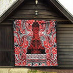 Aotearoa Iwi Ngapuhi Quilt Maori Wharenui House Tribal Pattern