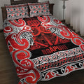 Aotearoa Iwi Ngapuhi Quilt Bed Set Maori Wharenui House Tribal Pattern