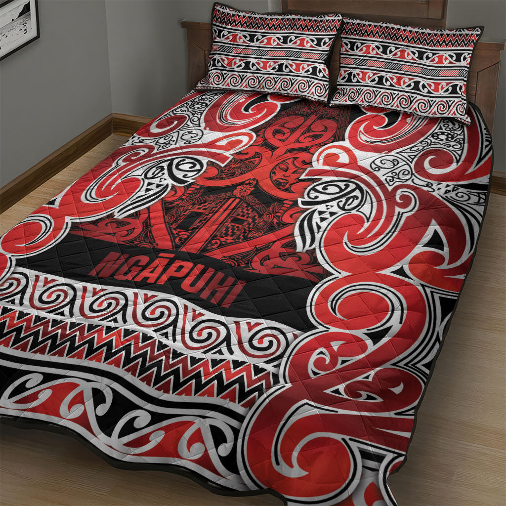Aotearoa Iwi Ngapuhi Quilt Bed Set Maori Wharenui House Tribal Pattern