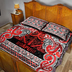 Aotearoa Iwi Ngapuhi Quilt Bed Set Maori Wharenui House Tribal Pattern
