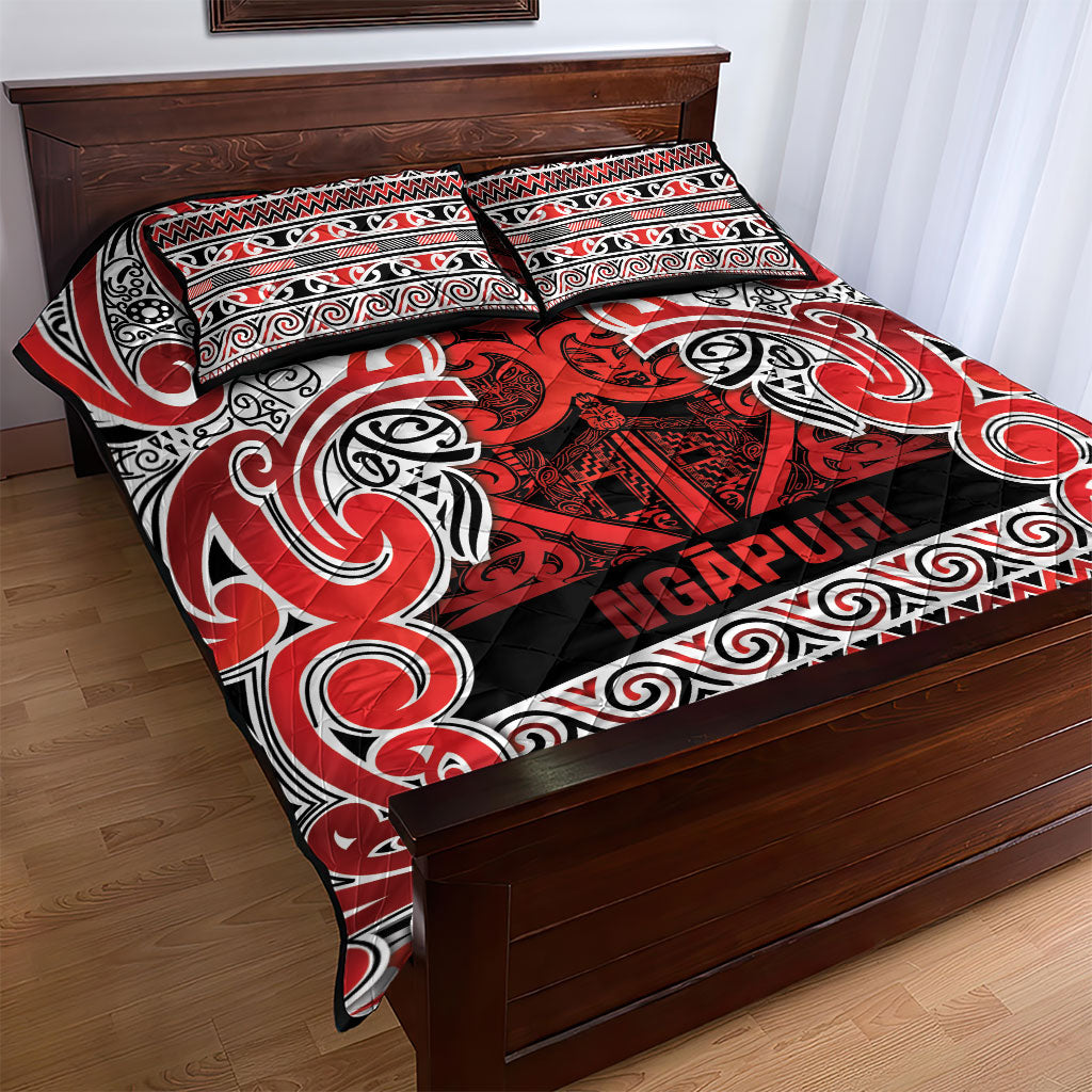 Aotearoa Iwi Ngapuhi Quilt Bed Set Maori Wharenui House Tribal Pattern